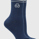 Calcetin 2 Pack Quarter Azul Bsoul