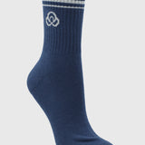 Calcetin 2 Pack Quarter Azul Bsoul