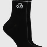Calcetin 2 Pack Quarter Negro Bsoul