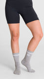Calcetin Mujer 2 Pack Quarter Gris Bsoul
