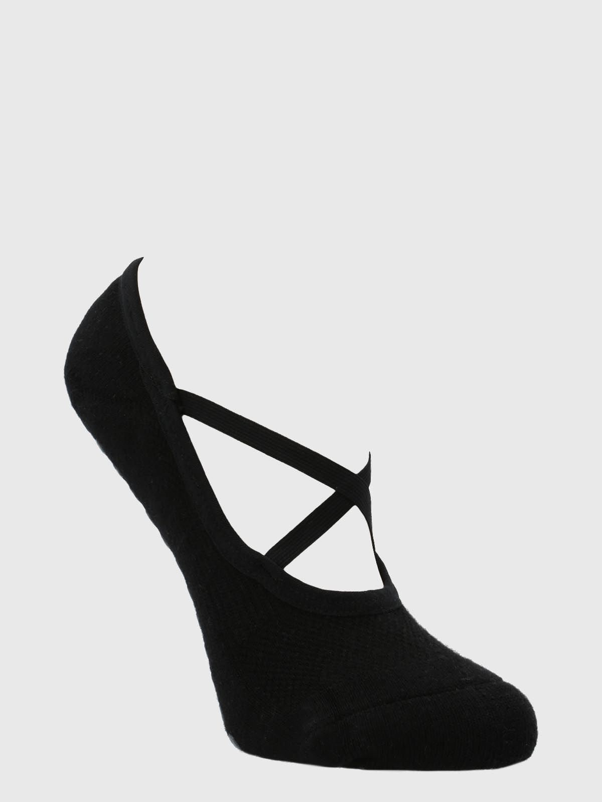 Calcetin Mujer Strappy Grip Negro Bsoul