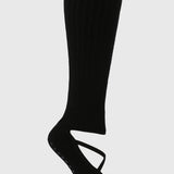 Calcetin Mujer Strap Grip Long Negro Bsoul
