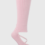 Calcetin Mujer Strap Grip Long Rosado Bsoul