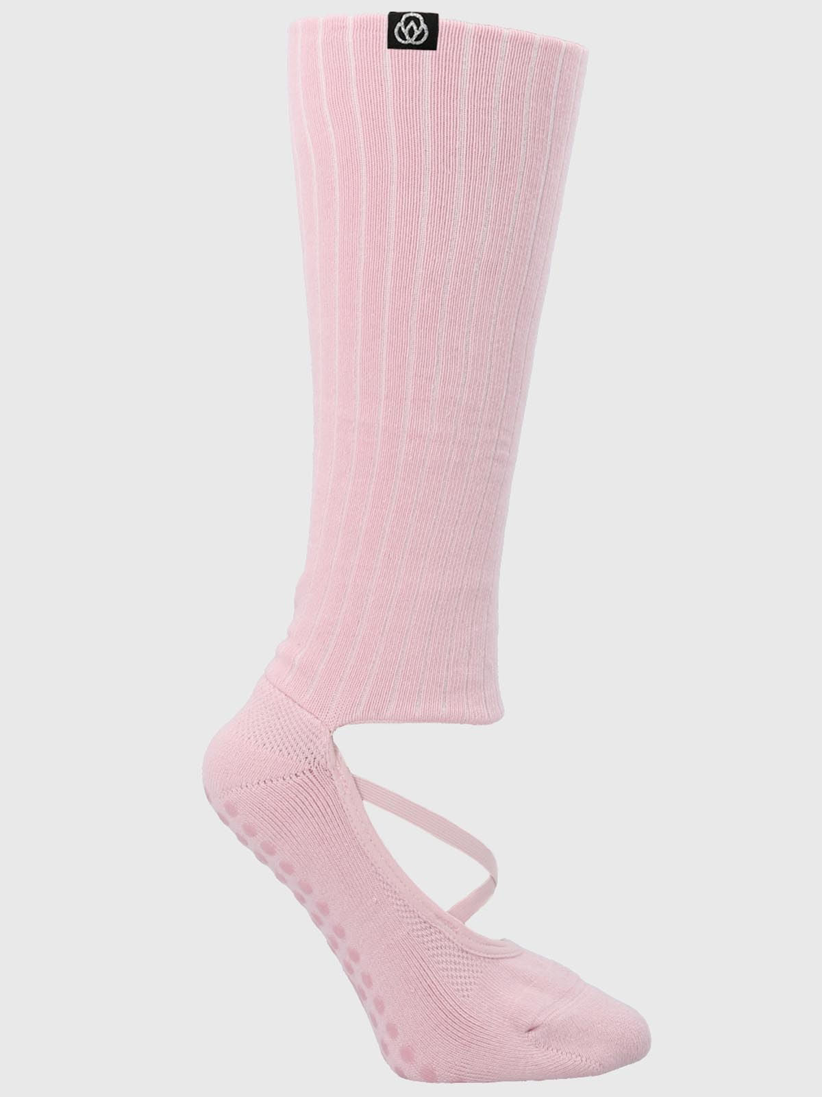Calcetin Mujer Strap Grip Long Rosado Bsoul