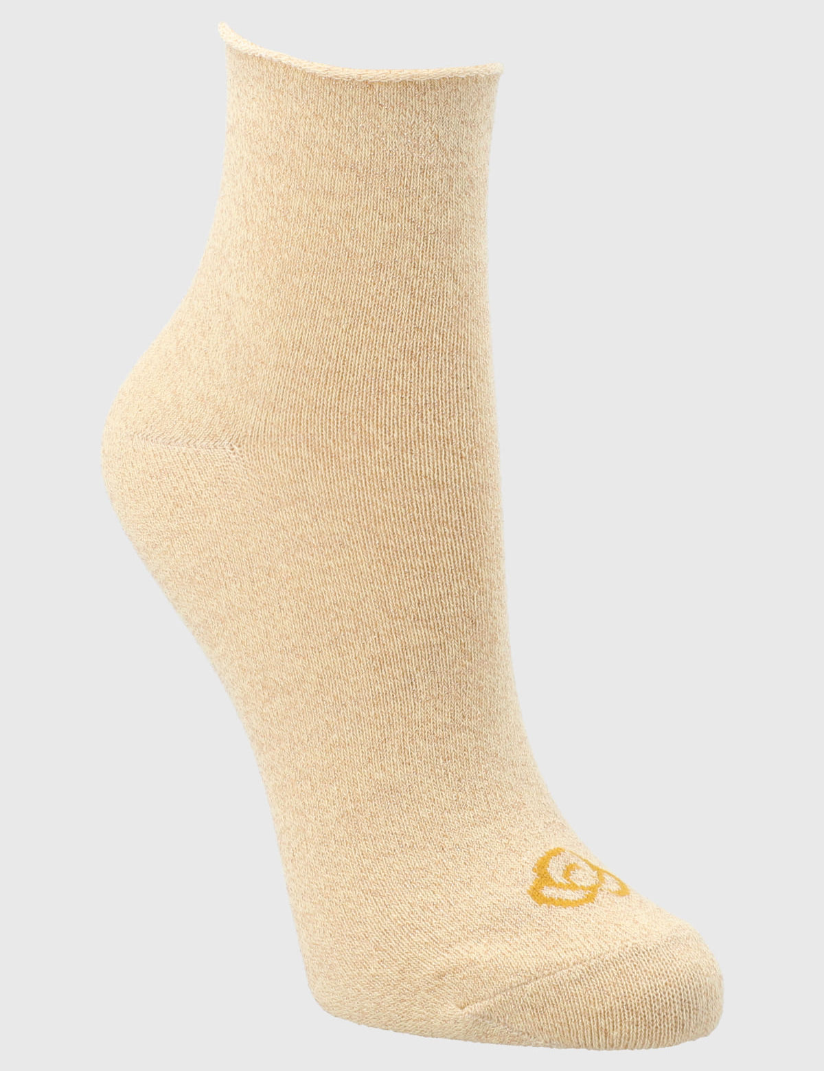 Calcetin Mujer 2 Pack Lurex Dorado Bsoul