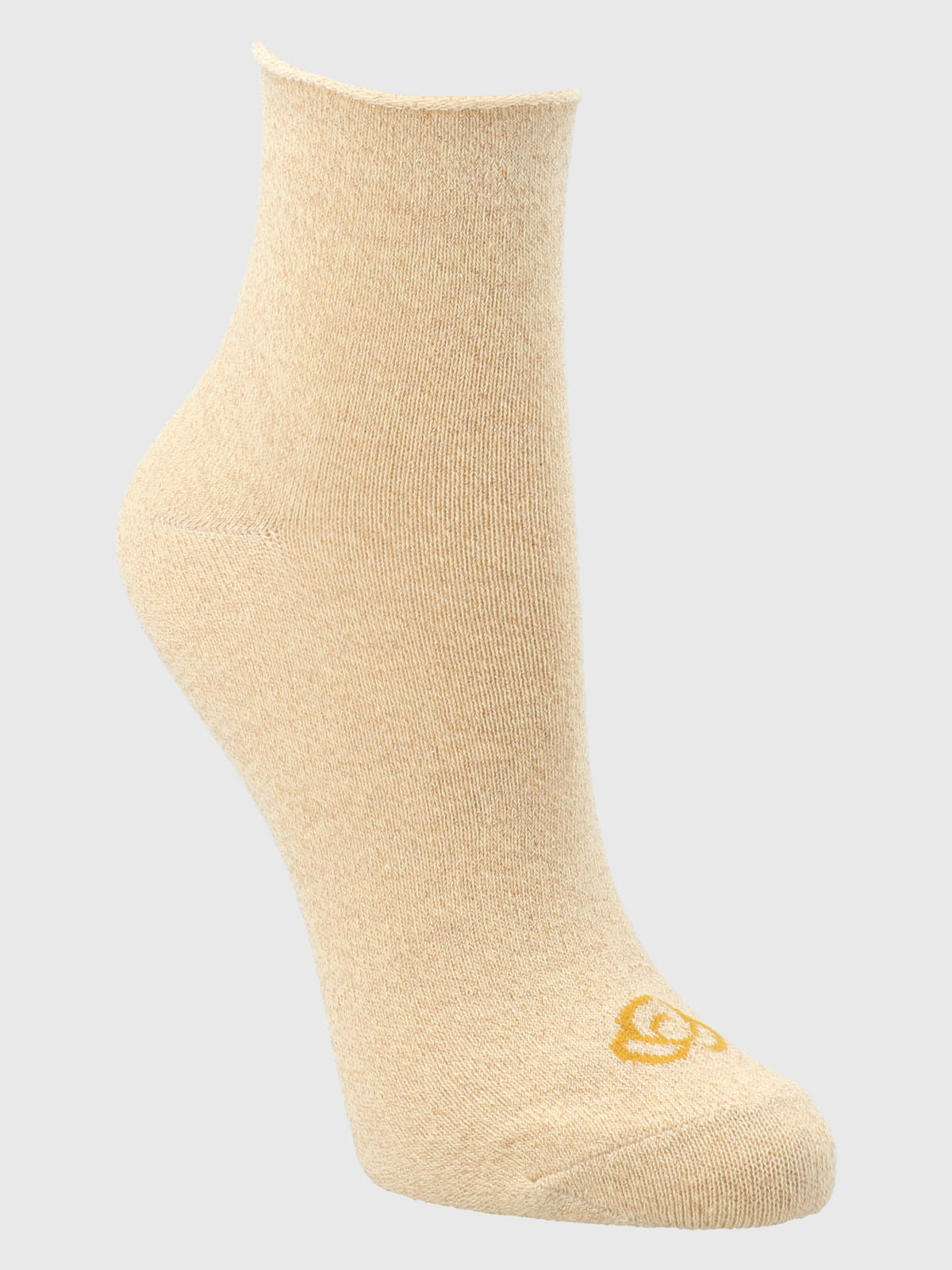 Calcetin Mujer 2 Pack Lurex Dorado Bsoul