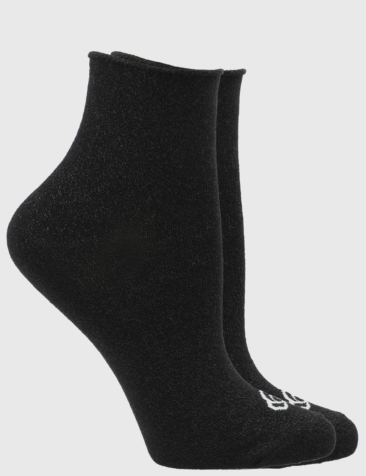 Calcetin Mujer 2 Pack Lurex Negro Bsoul