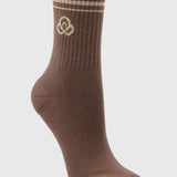 Calcetin Mujer 2 Pack Quarter Lurex Café Bsoul