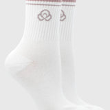 Calcetin Mujer 2 Pack Quarter Lurex Blanco Bsoul