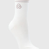 Calcetin Mujer 2 Pack Quarter Lurex Blanco Bsoul