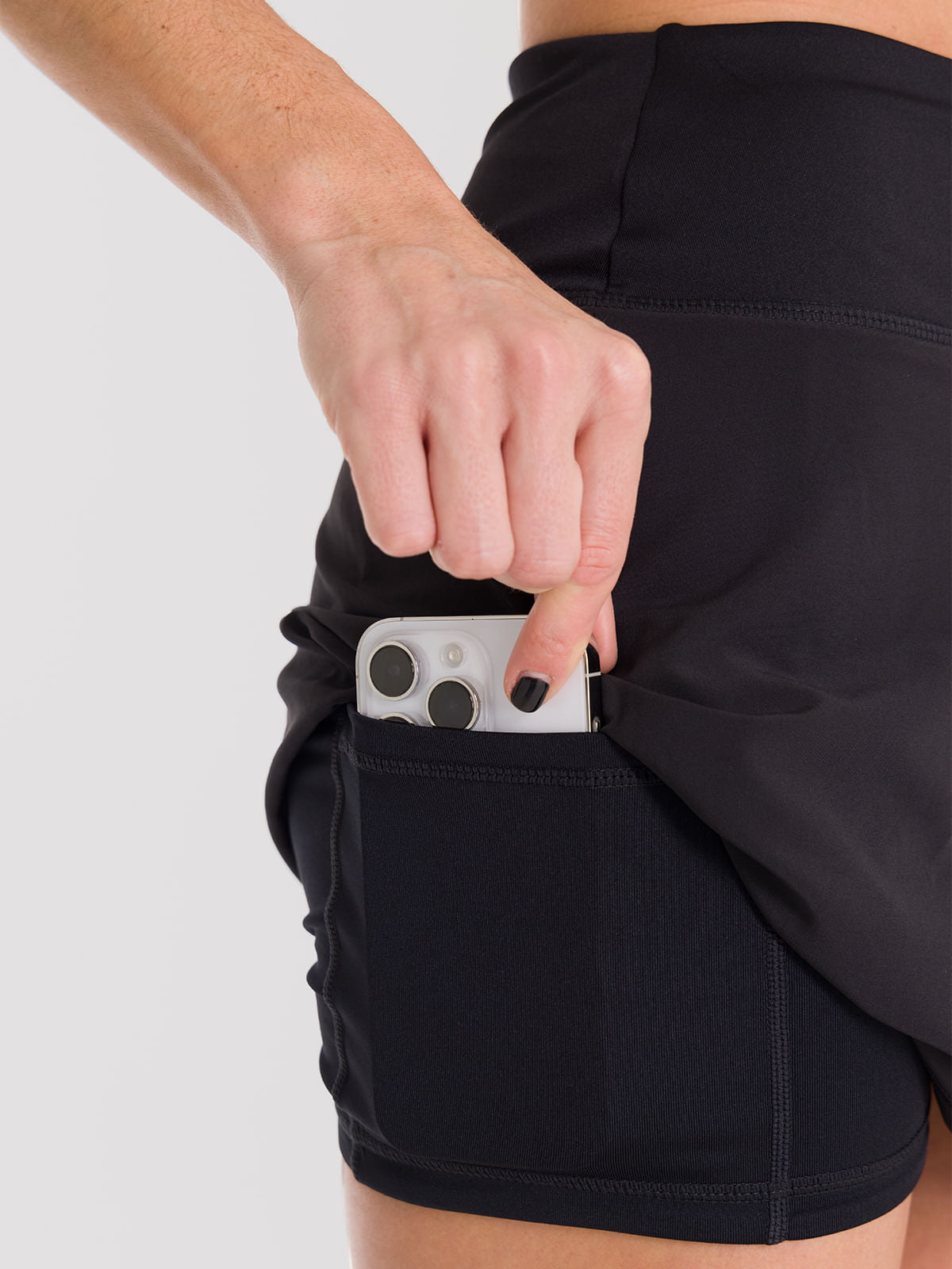 Falda Mujer Flo Negra Bsoul