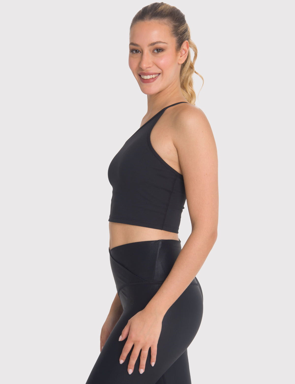Peto Mujer Crop Top Elise Negro Bsoul