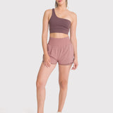 Short Mujer 2 in 1 Active Short Café Bsoul