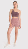 Short Mujer 2 in 1 Active Short Café Bsoul