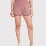 Short Mujer 2 in 1 Active Short Café Bsoul