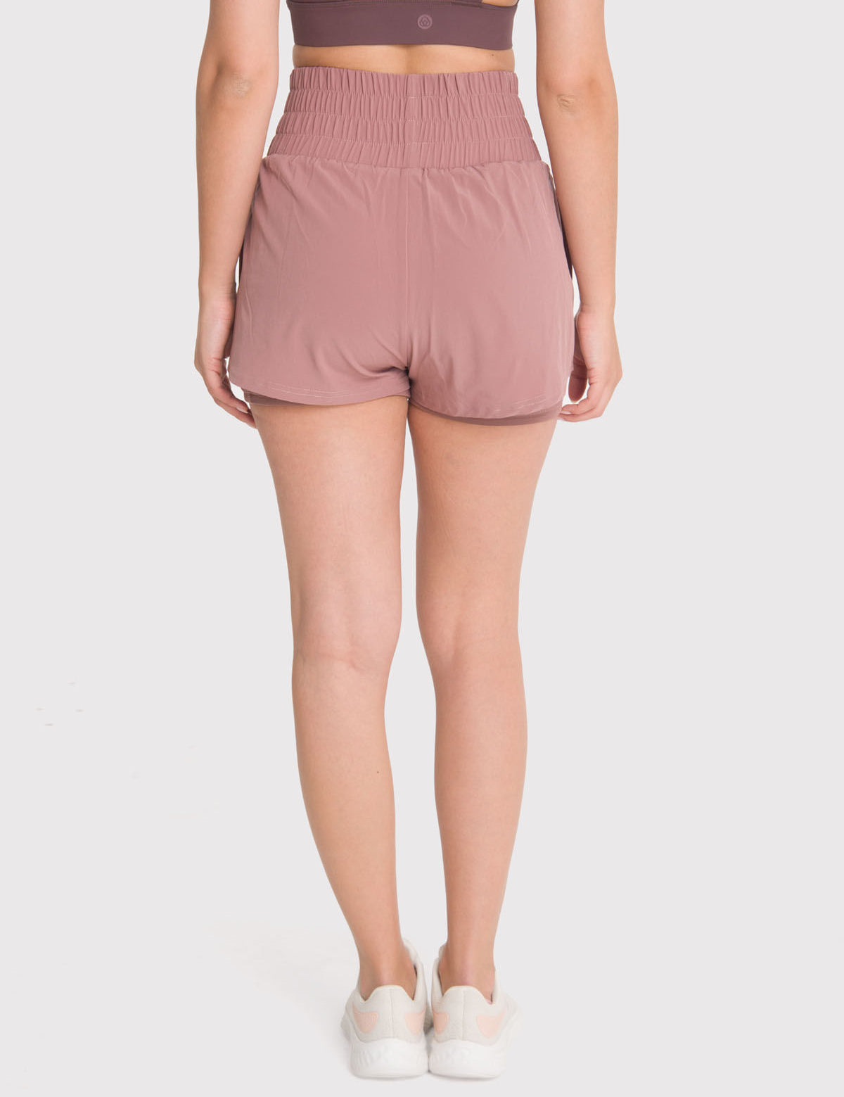 Short Mujer 2 in 1 Active Short Café Bsoul