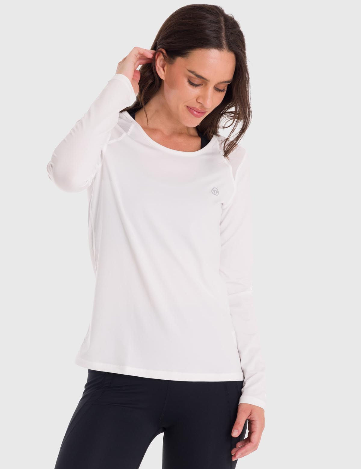 Polera Mujer First Layer Mesh Blanca Bsoul