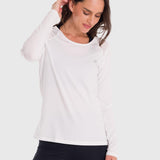 Polera Mujer First Layer Mesh Blanca Bsoul