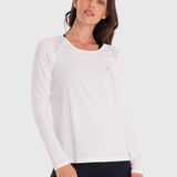 Polera Mujer First Layer Mesh Blanca Bsoul