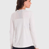 Polera Mujer First Layer Mesh Blanca Bsoul