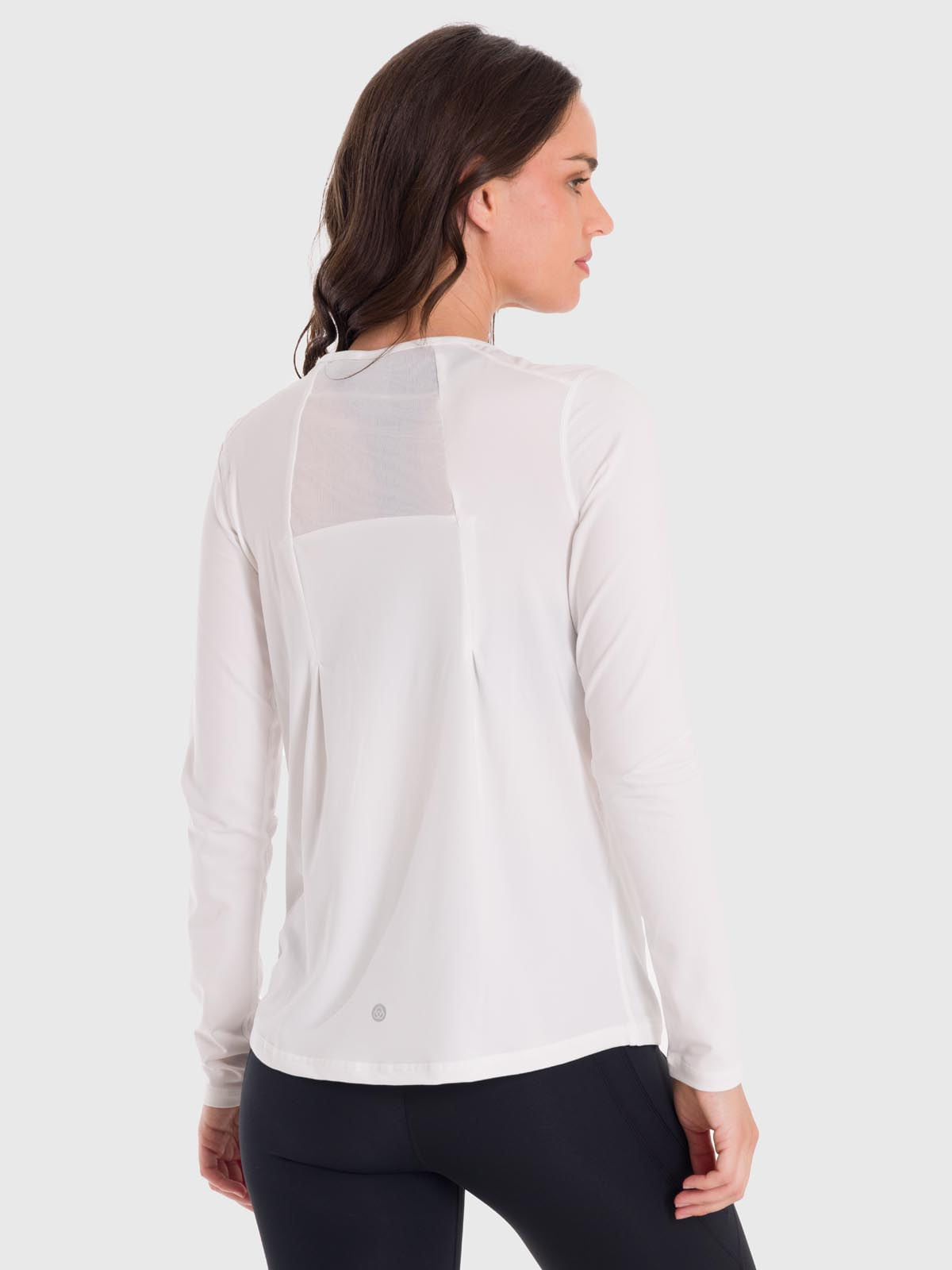 Polera Mujer First Layer Mesh Blanca Bsoul