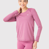 Polera Mujer First Layer Mesh Rosado Bsoul