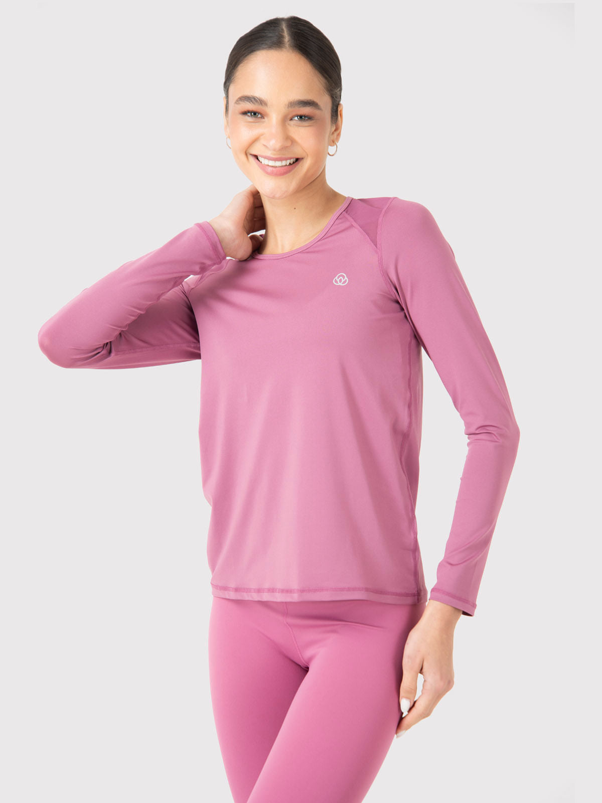 Polera Mujer First Layer Mesh Rosado Bsoul