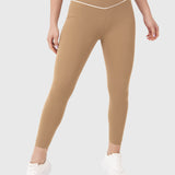 Calza Mujer Piping Ankle Café Claro Bsoul