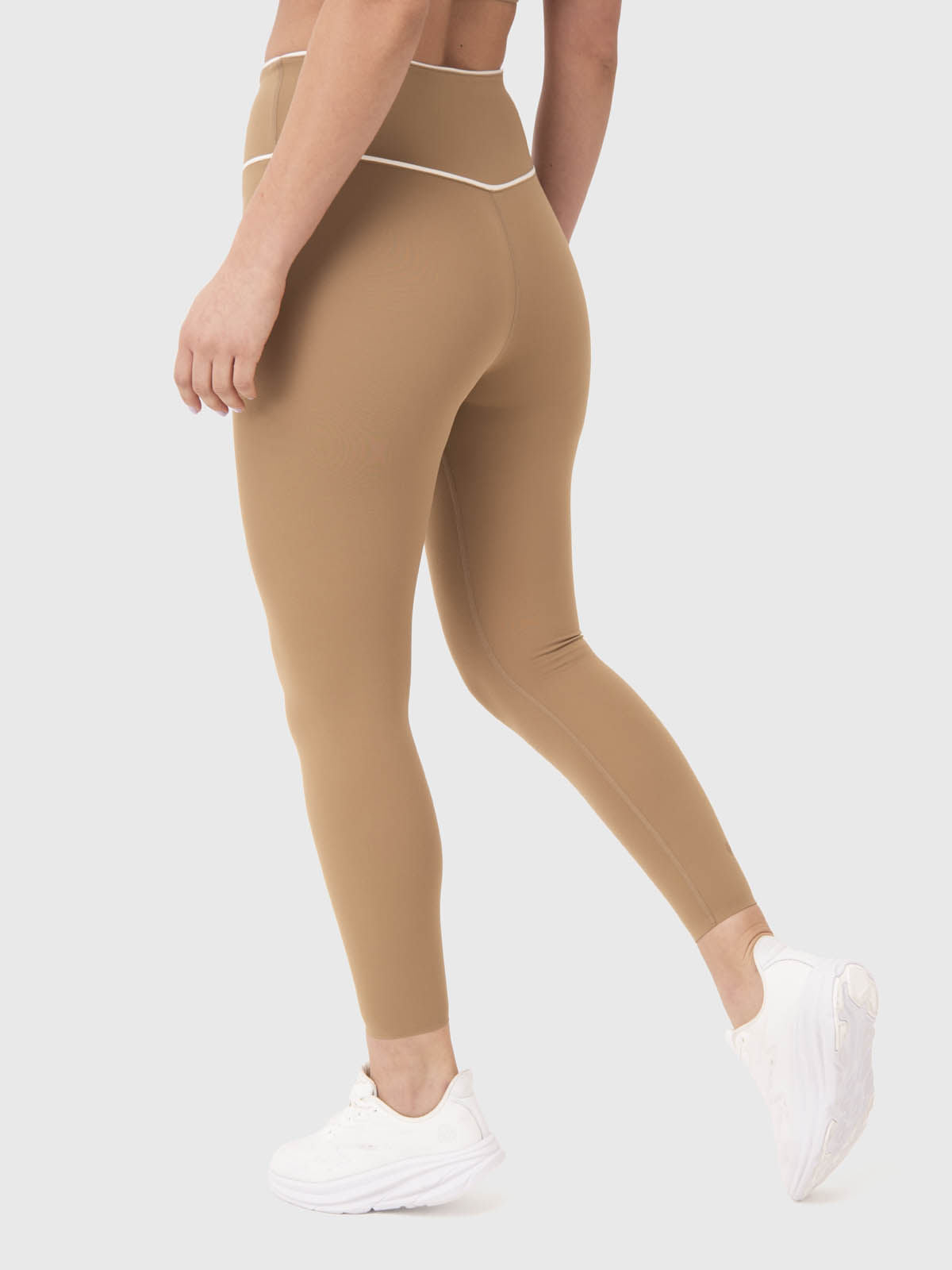 Calza Mujer Piping Ankle Café Claro Bsoul