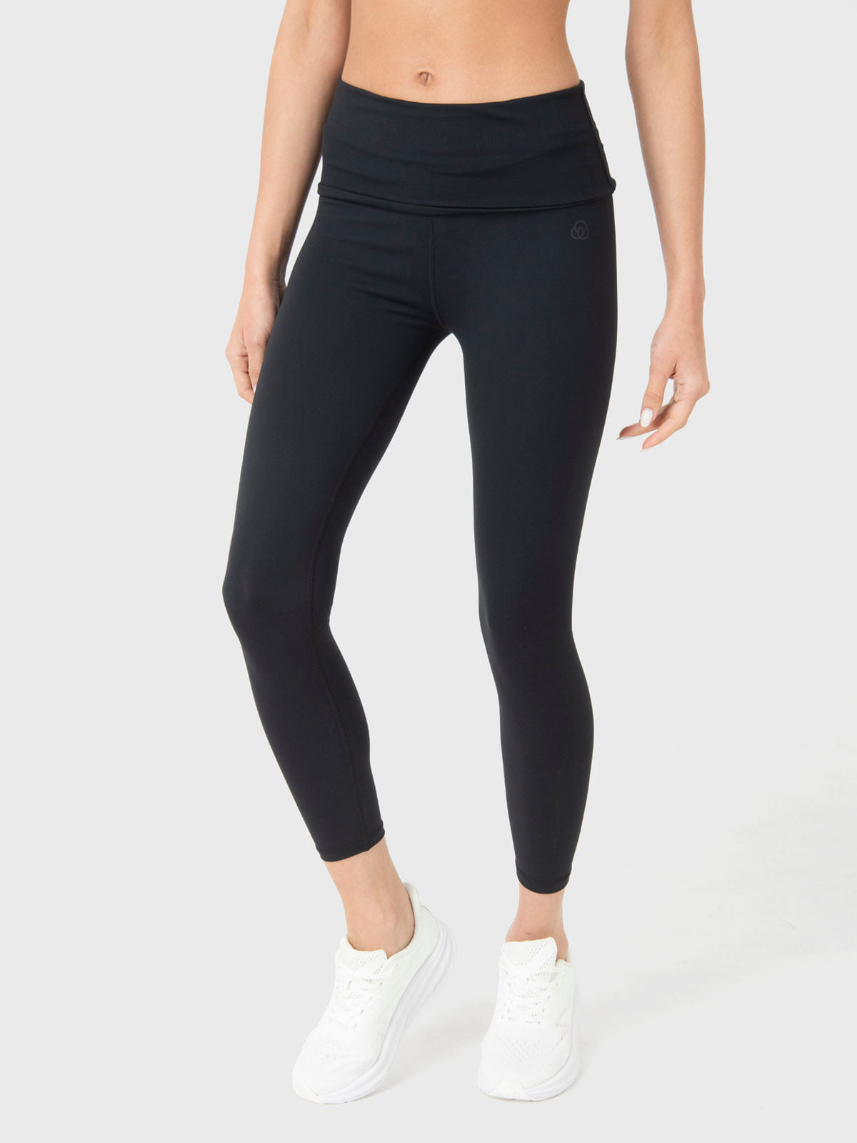 Calza Mujer Foldover Negro Bsoul