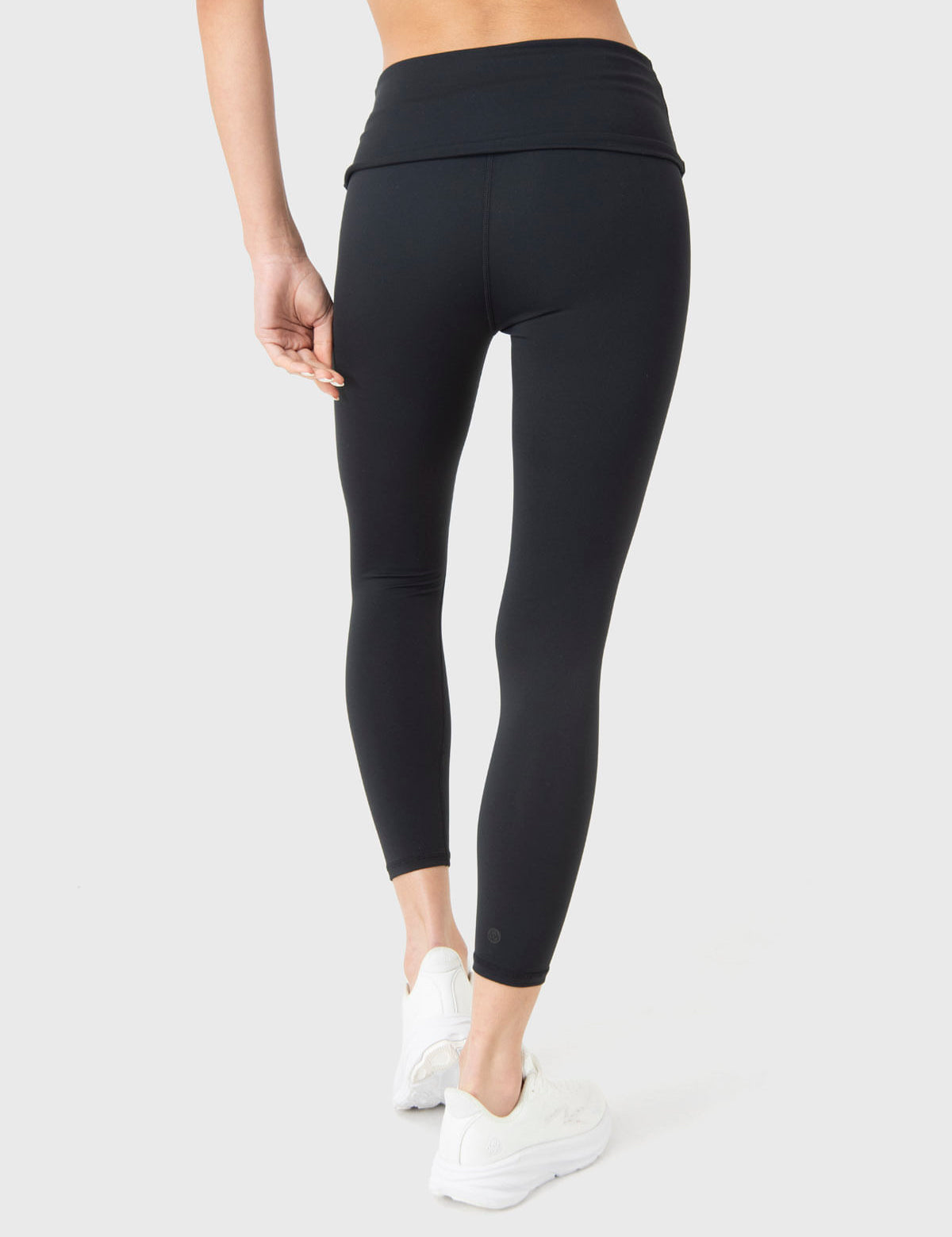 Calza Mujer Foldover Negro Bsoul