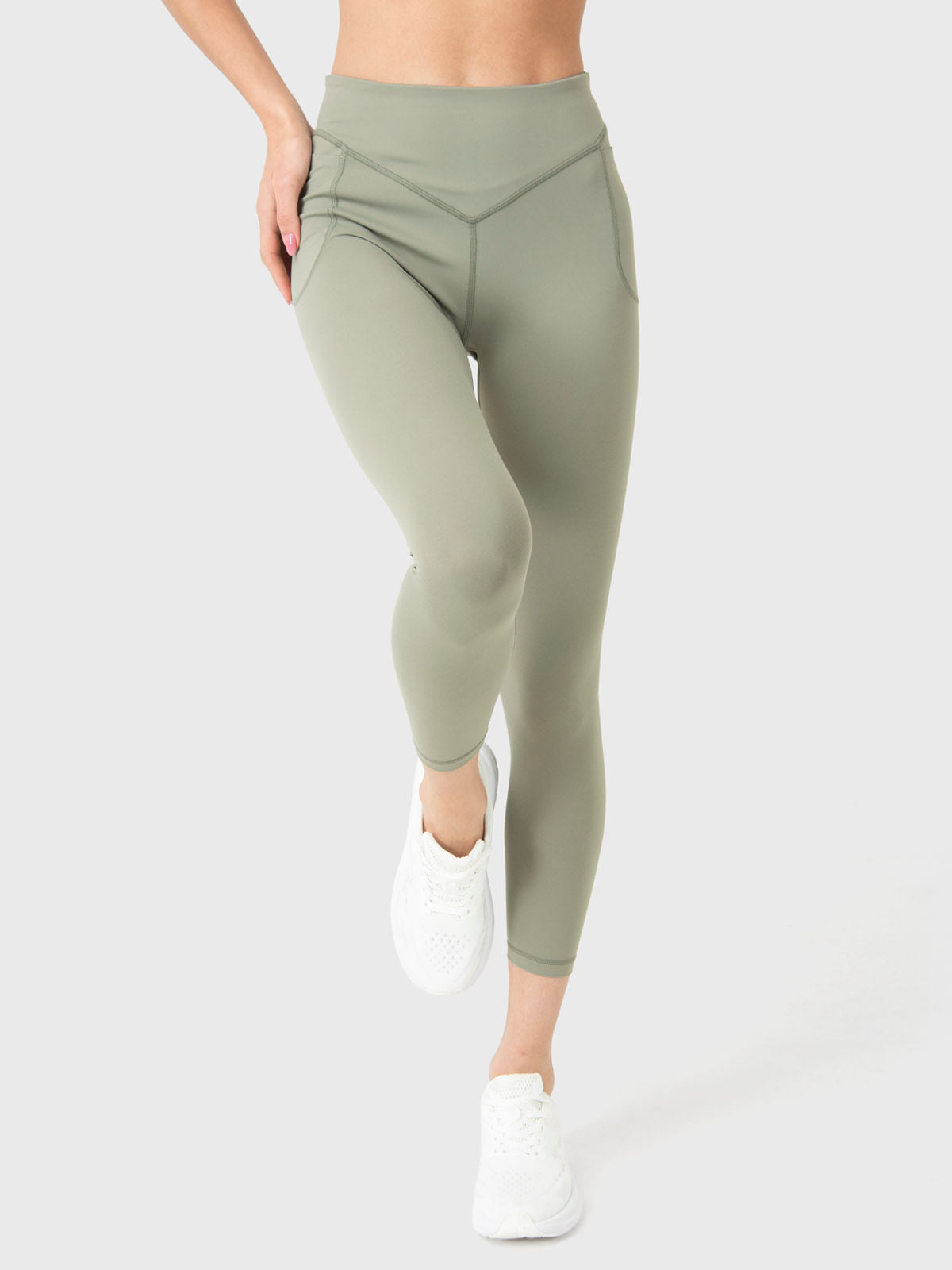 Calza Mujer Mid-Rise Verde Bsoul