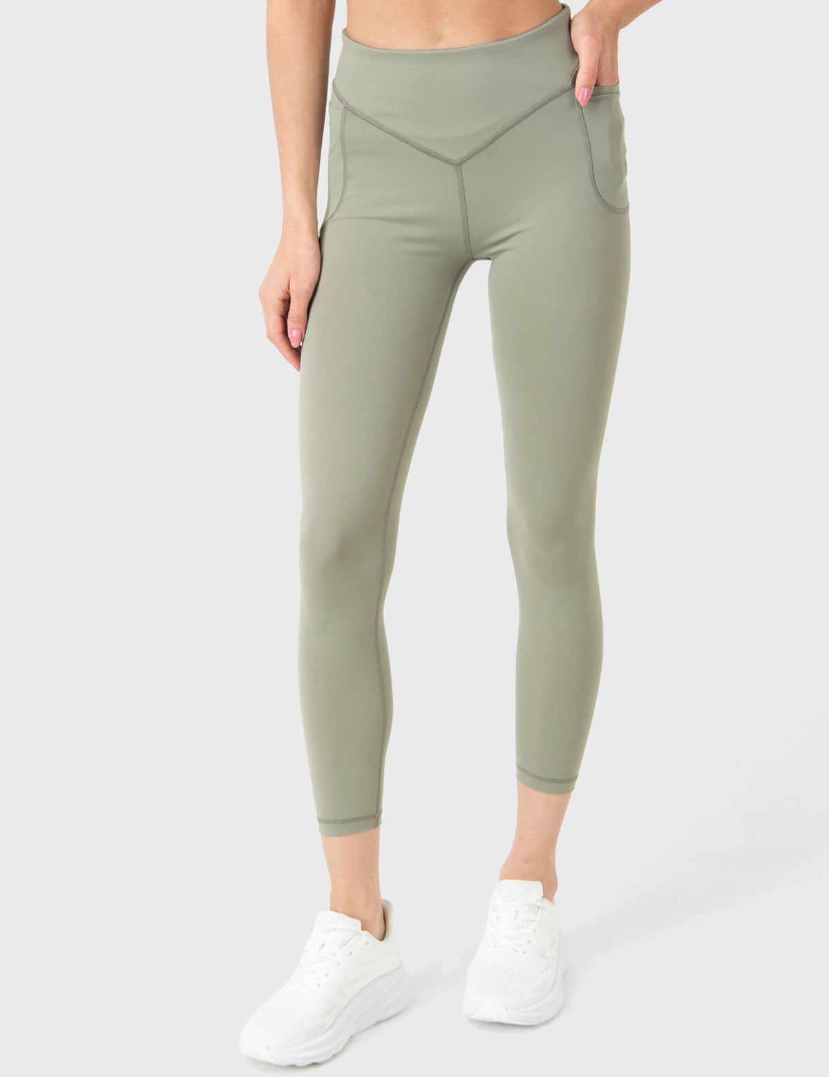 Calza Mujer Mid-Rise Verde Bsoul