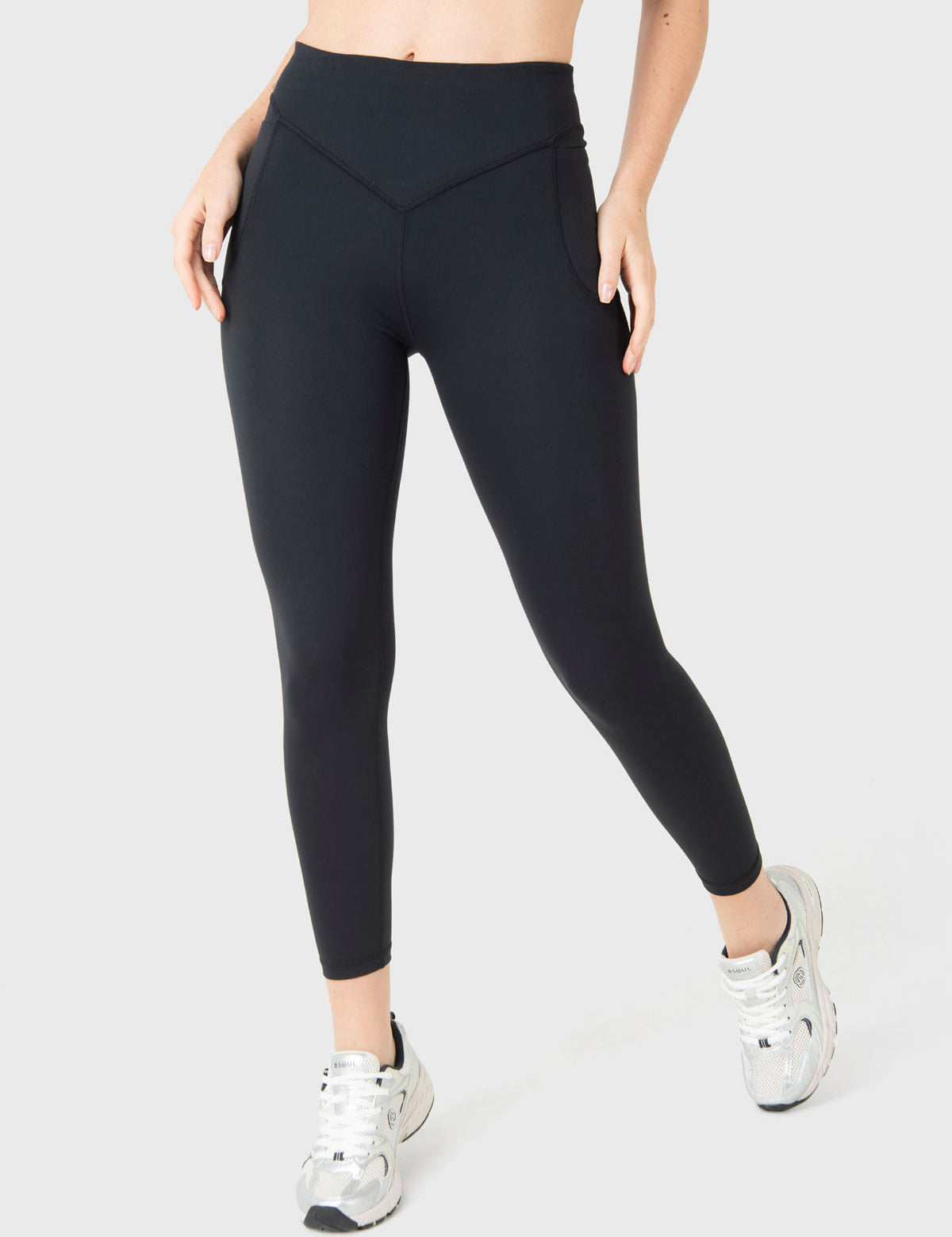 Calza Mujer Mid-Rise Negro Bsoul