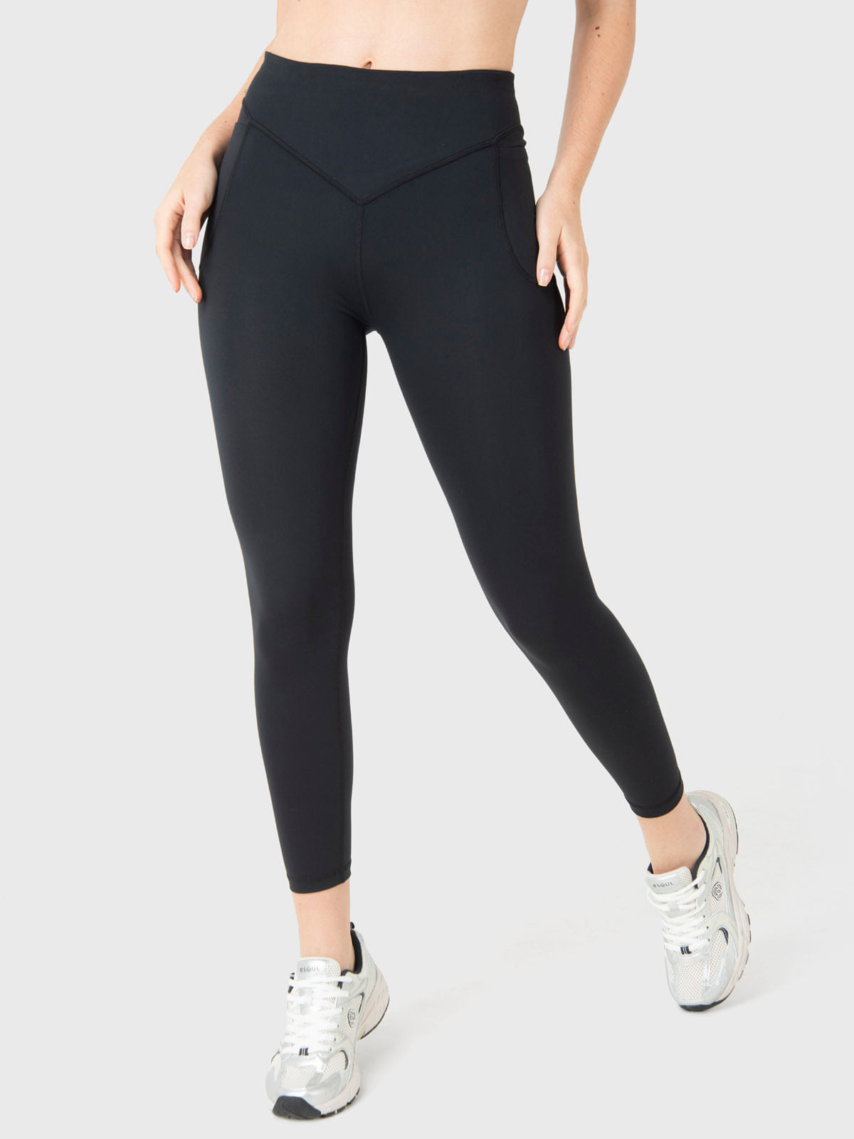 Calza Mujer Mid-Rise Negro Bsoul