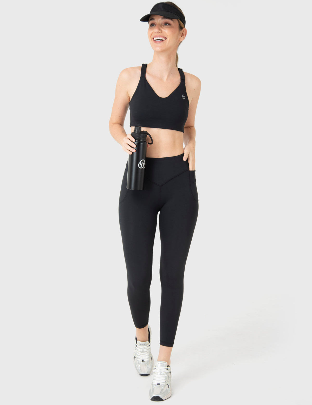 Calza Mujer Mid-Rise Negro Bsoul