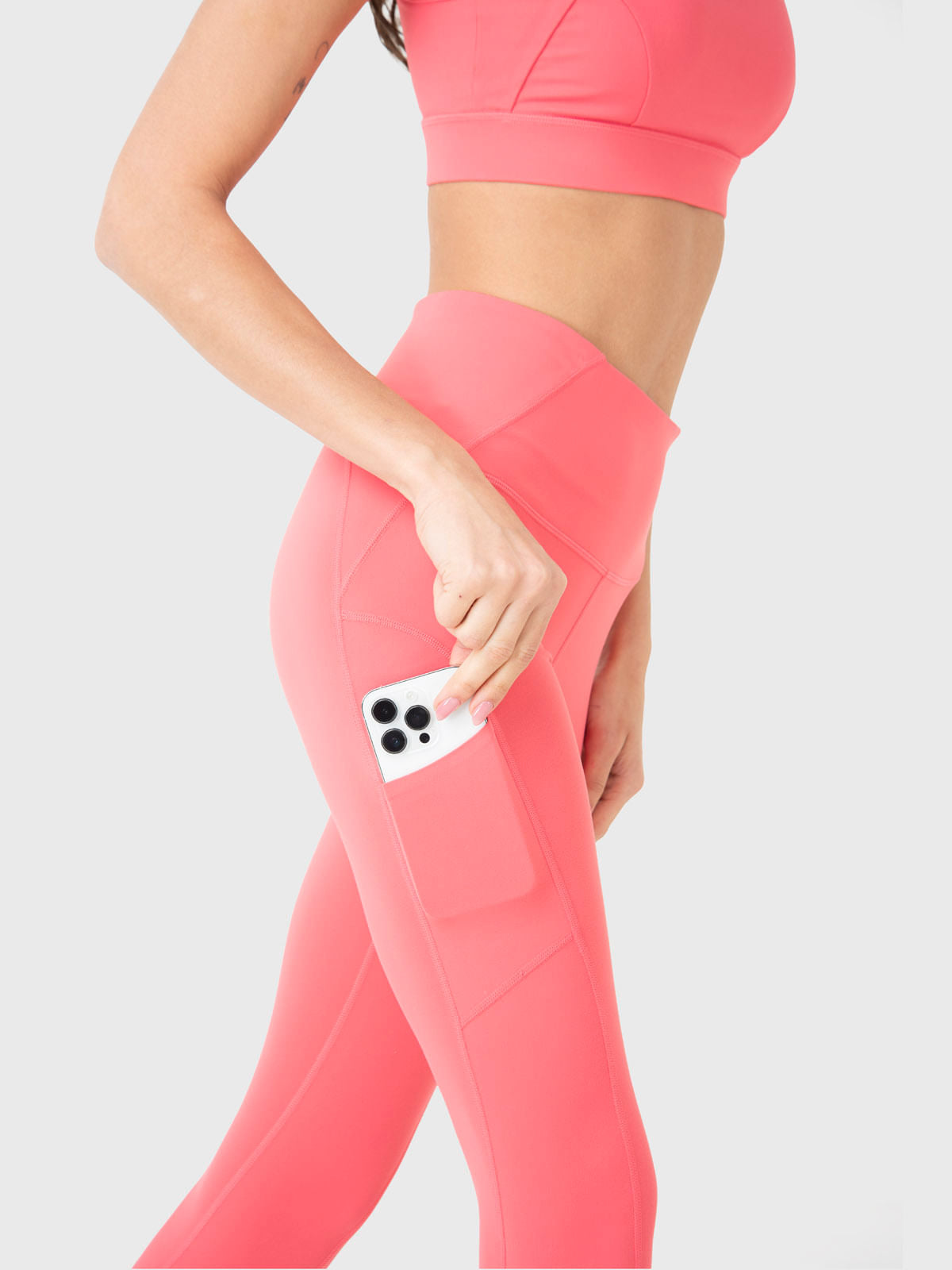 Calza Mujer Pocket Ankle Legg Fucsia Bsoul