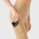 Calza Mujer Pocket Ankle Legg Café Claro Bsoul