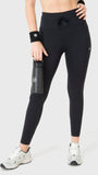 Calza Mujer Drawcord Negro Bsoul