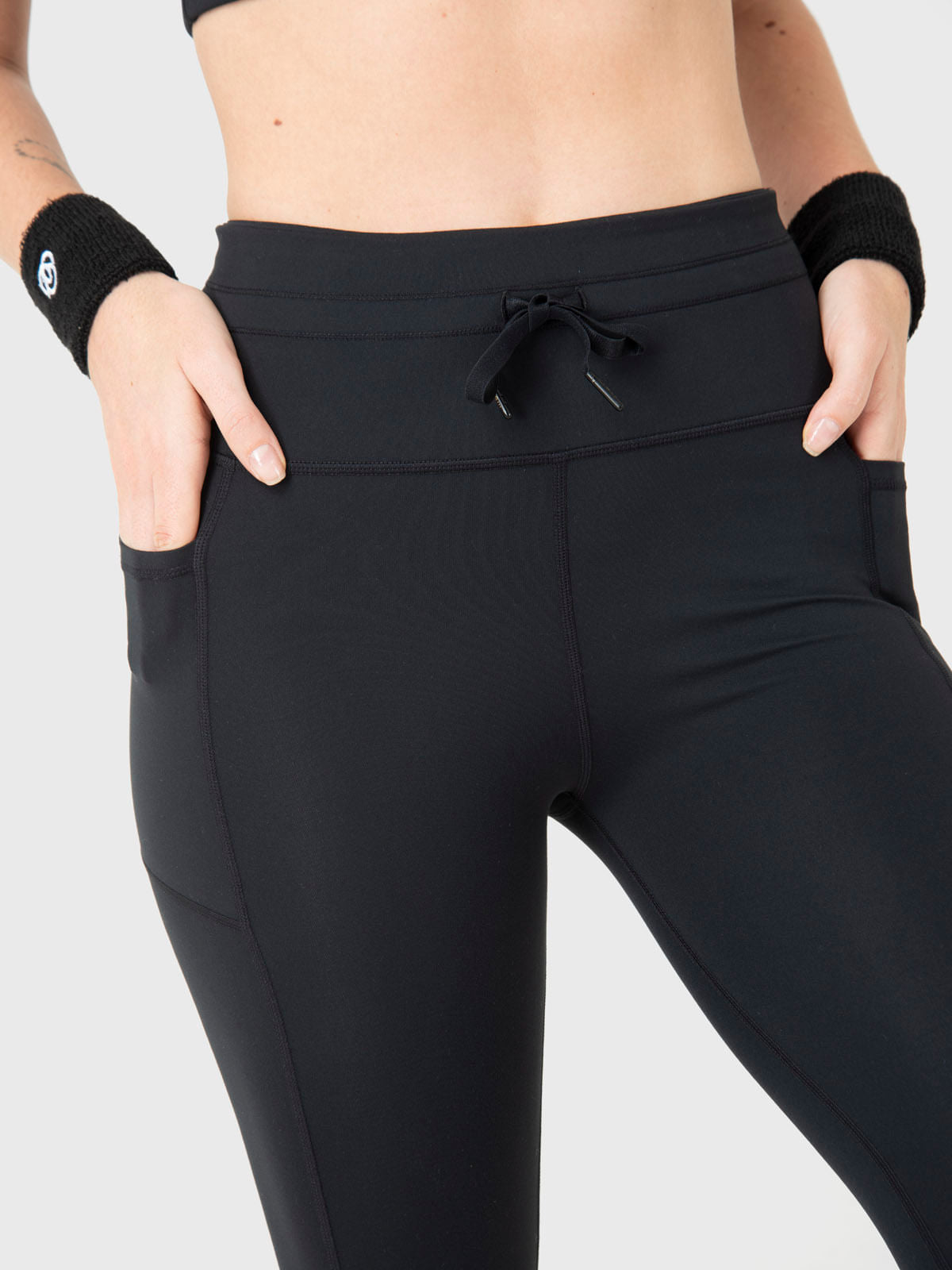 Calza Mujer Drawcord Negro Bsoul