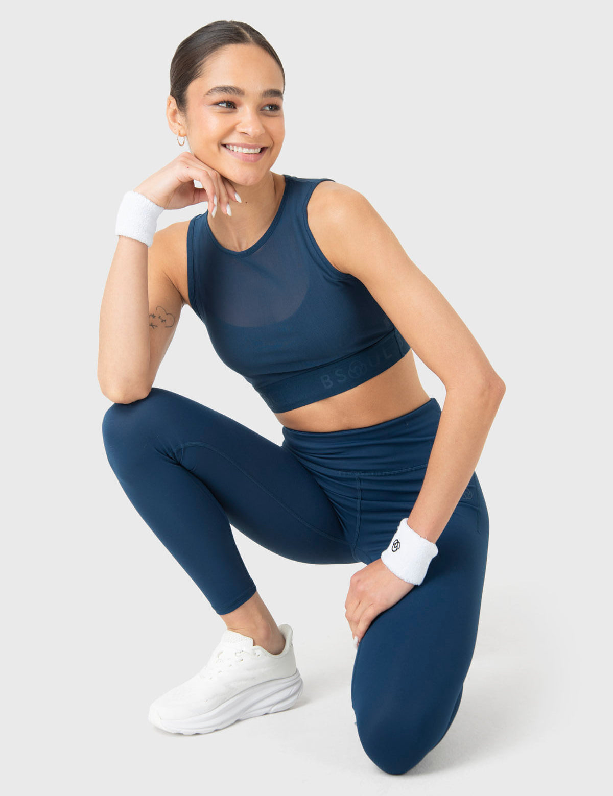 Peto Mujer Cropped Vest Azul Bsoul