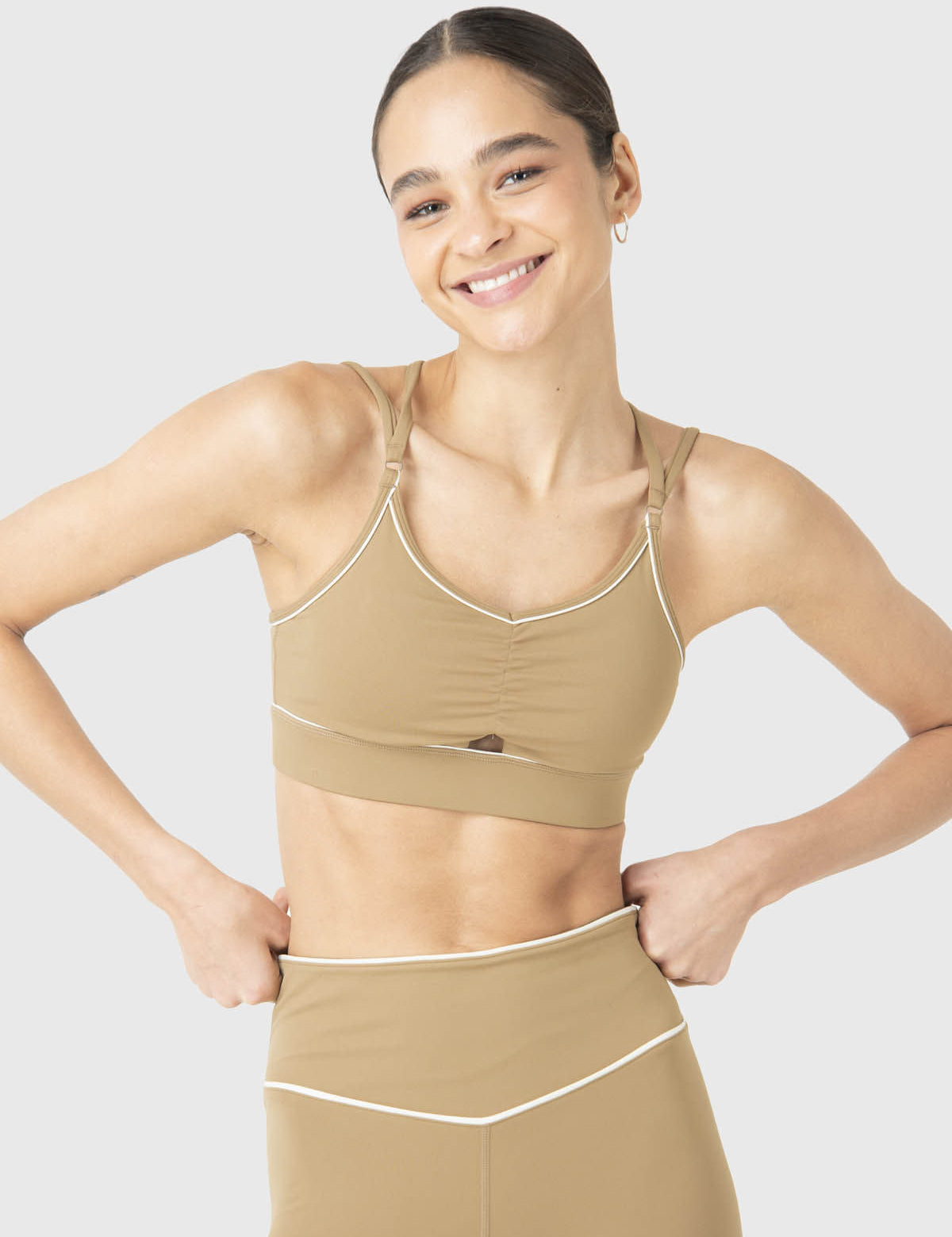 Peto Mujer Piping Café Claro Bsoul