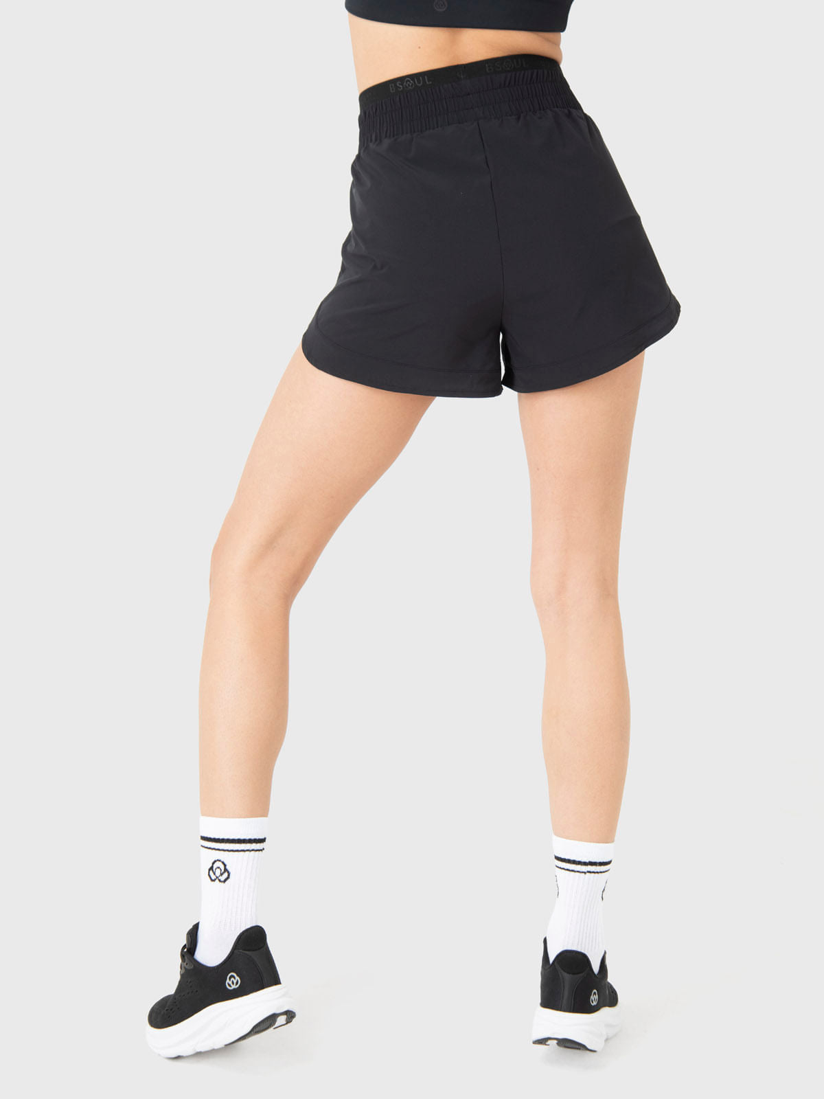 Short Mujer 2 in 1 Short Zia Negro Bsoul