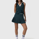 Falda Mujer A-Line Verde Bsoul