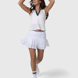 Falda Mujer A-Line Blanca Bsoul