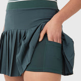 Falda Mujer A-Line Verde Bsoul
