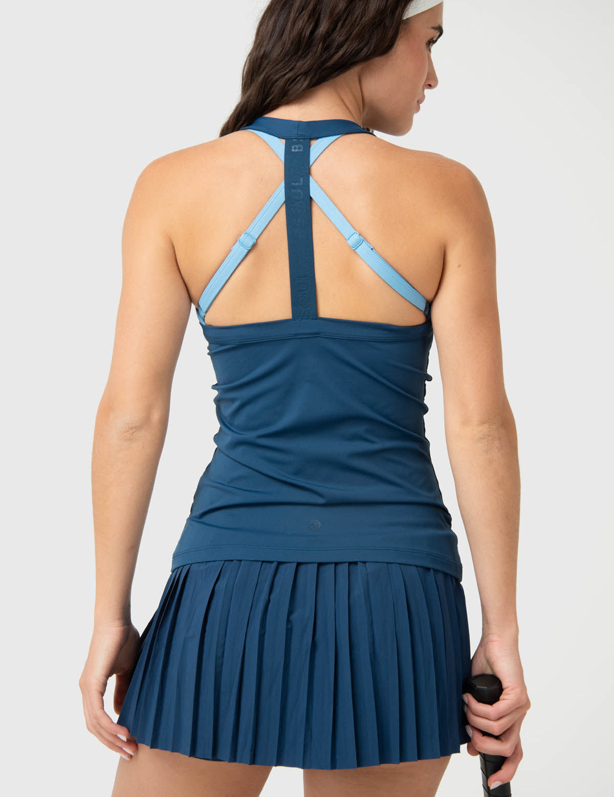 Polera Mujer Tank Top Azul Bsoul