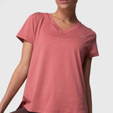 Polera Mujer V Neck Aloe Rosado Bsoul