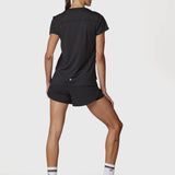 Polera Mujer V Neck Aloe Negra Bsoul