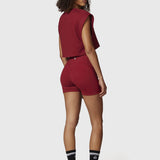 Short Mujer Pocket Aloe Granate Bsoul